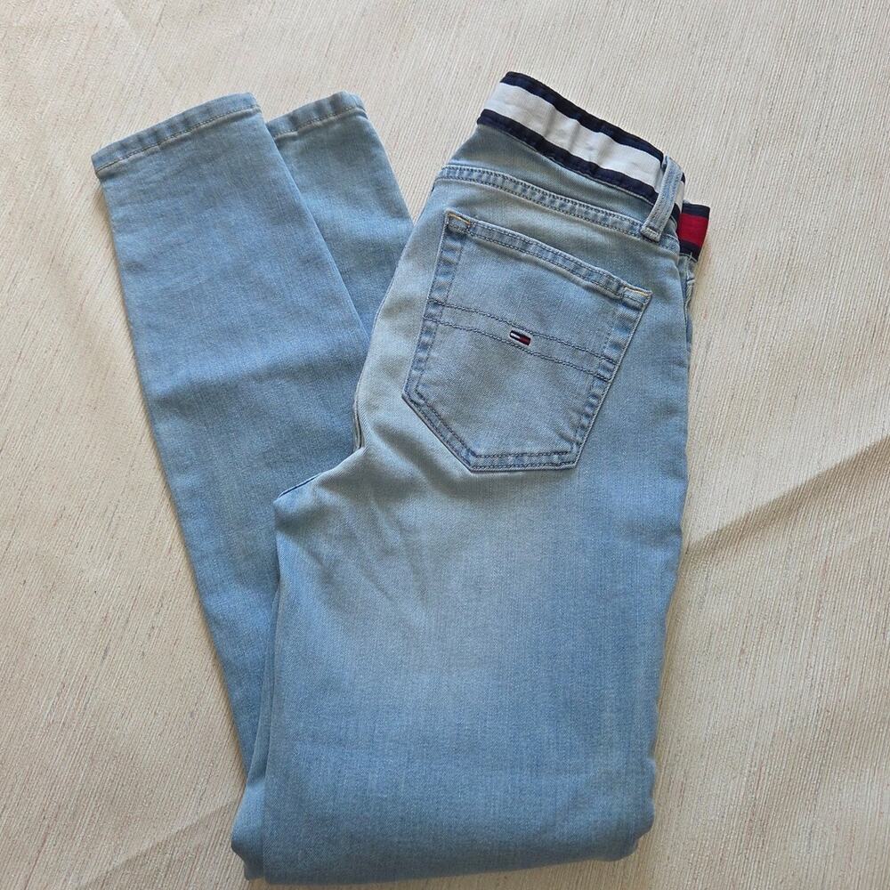 Tommy Hilfiger high rise curve skinny jeans womans size 2